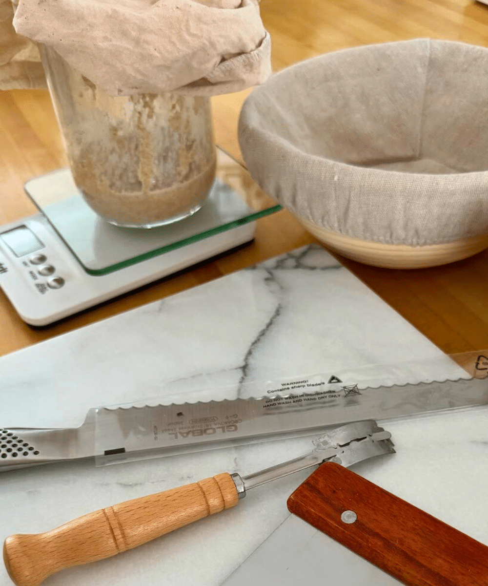 Miche au levain « 100 % farine blé intégrale »