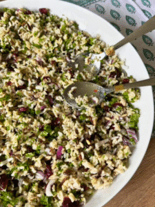 salade de riz sauvage