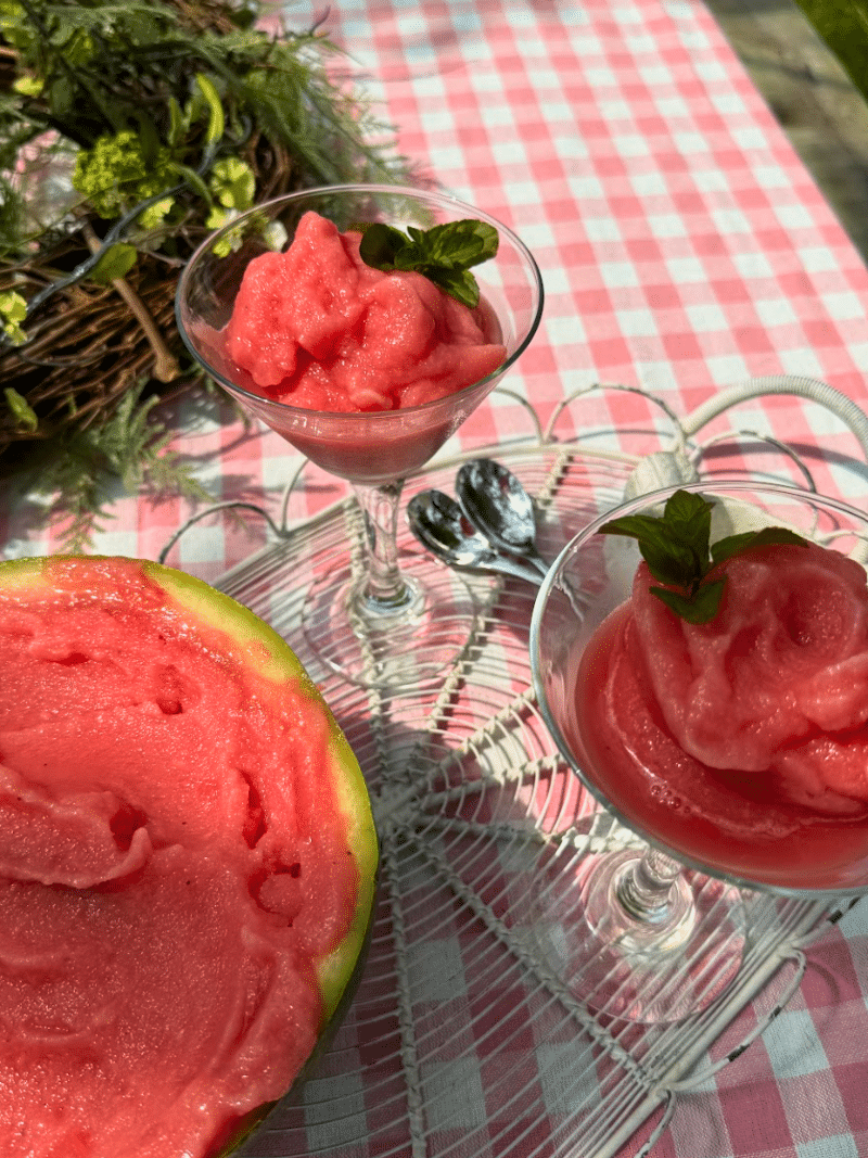 sorbet au melon d’eau